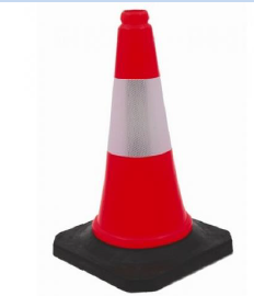 Rubber Base Safety Cone